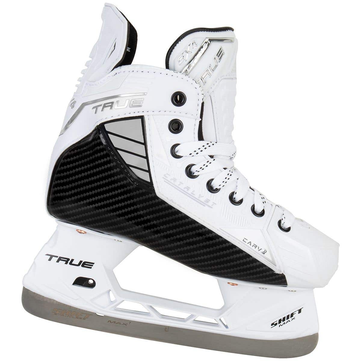 True Catalyst 5X4 Junior Ice Hockey Skates - White Out