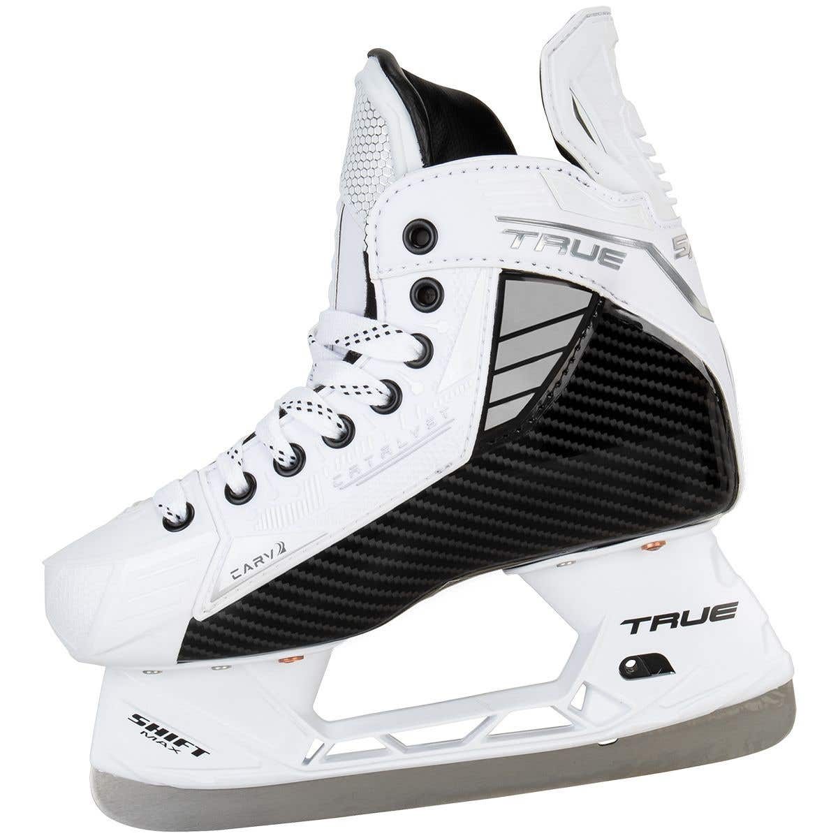 True Catalyst 5X4 Junior Ice Hockey Skates - White Out