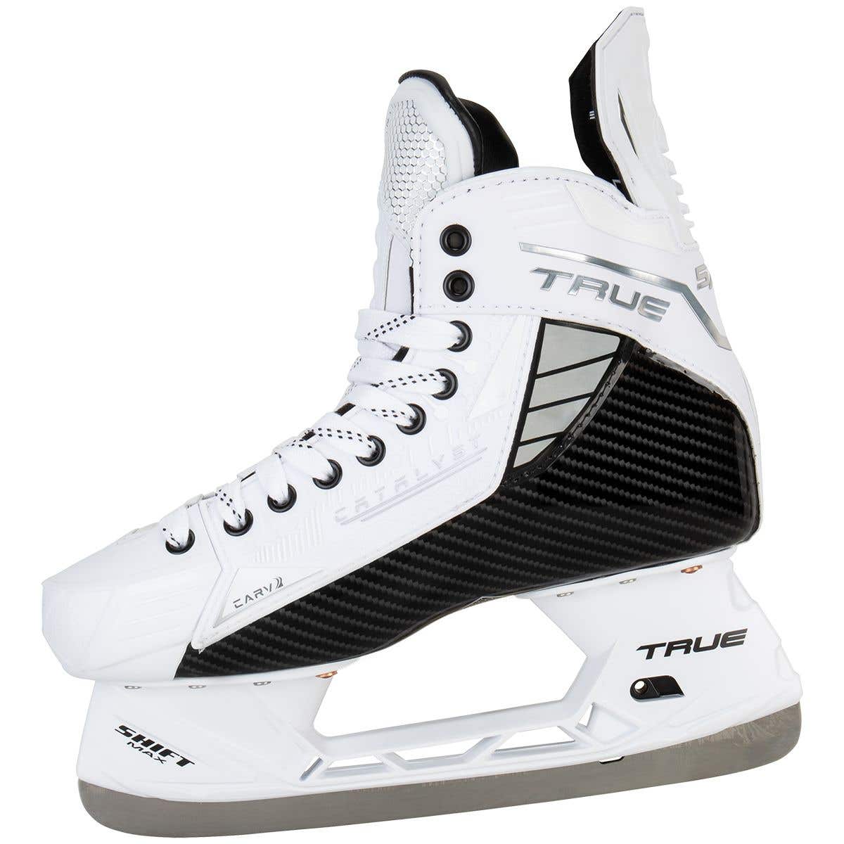 True Catalyst 5X4 Senior Ice Hockey Skates - White Out