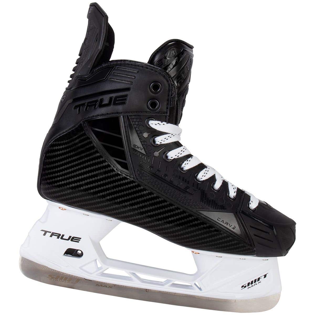  True Catalyst 5X4 Senior Ice Hockey Skates - Black Out