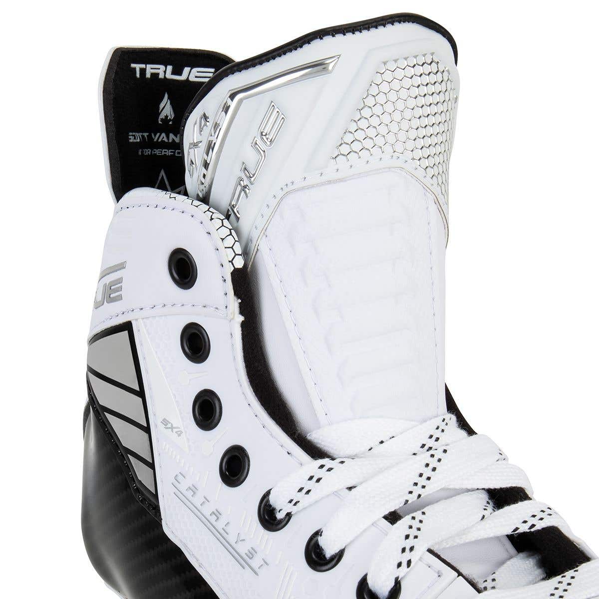  True Catalyst 5X4 Junior Ice Hockey Skates - White Out