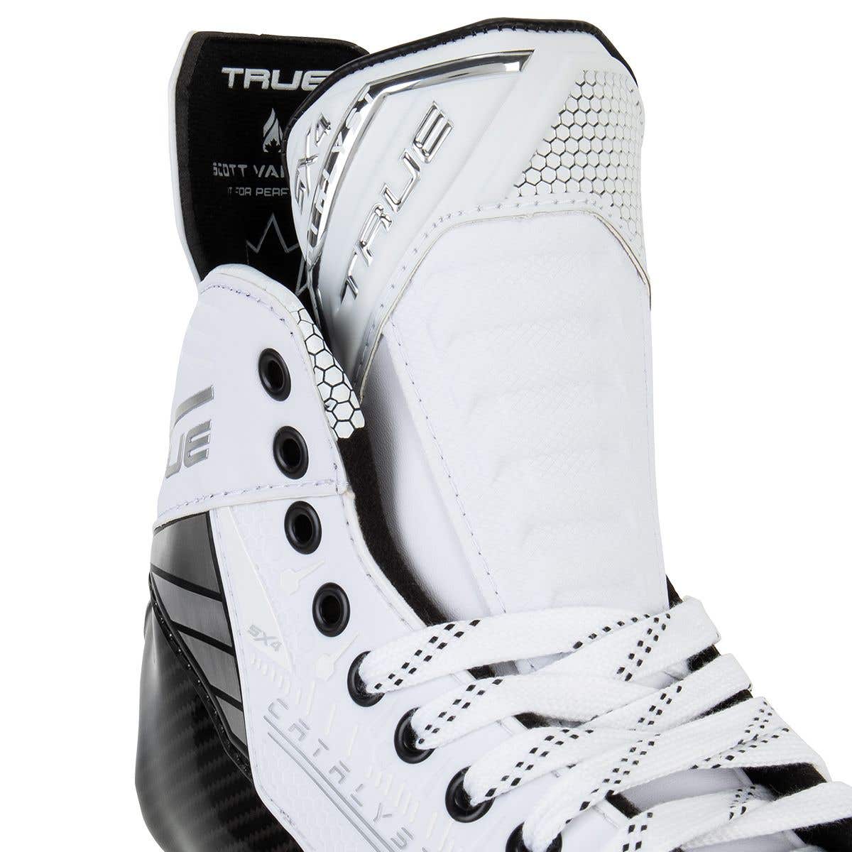  True Catalyst 5X4 Senior Ice Hockey Skates - White Out