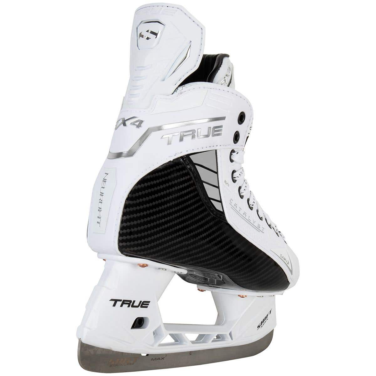  True Catalyst 5X4 Senior Ice Hockey Skates - White Out