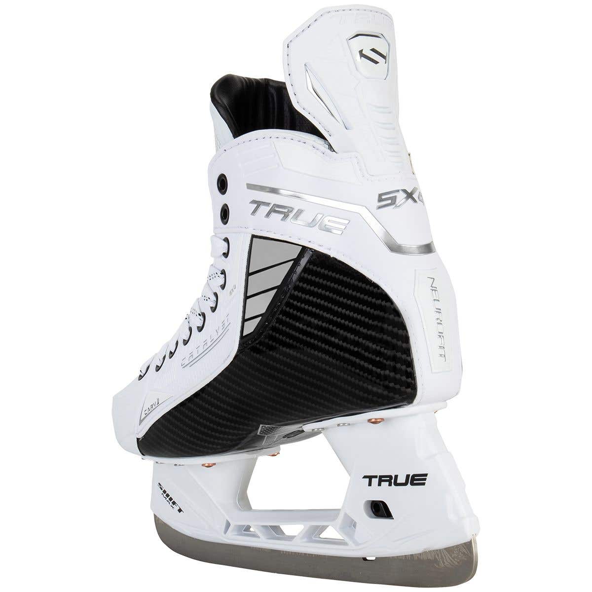  True Catalyst 5X4 Senior Ice Hockey Skates - White Out