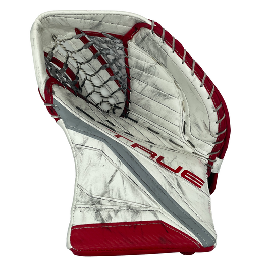  True L12.2 - Used Pro Stock Goalie Glove (White/Red)