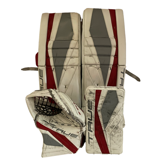  True L12.2 - Used Pro Stock Full Goalie Set (White/Red)