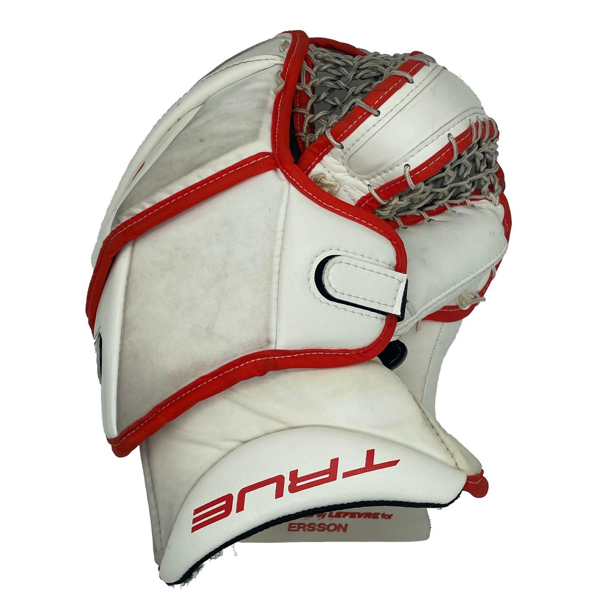  True L12.2 - Used Pro Stock Goalie Trapper (White/Orange)