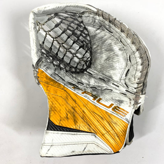  True L12.2 - Pro Stock Goalie Glove (White/Yellow)