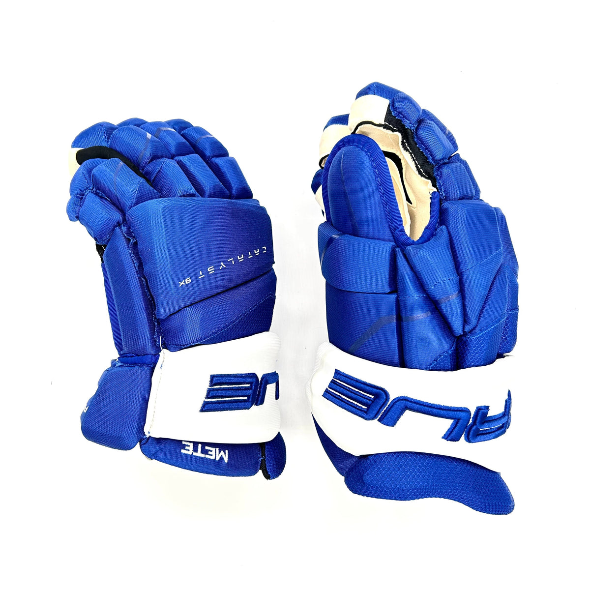  True Catalyst 9X - NHL Pro Stock Glove - Victor Mete (Blue/White)