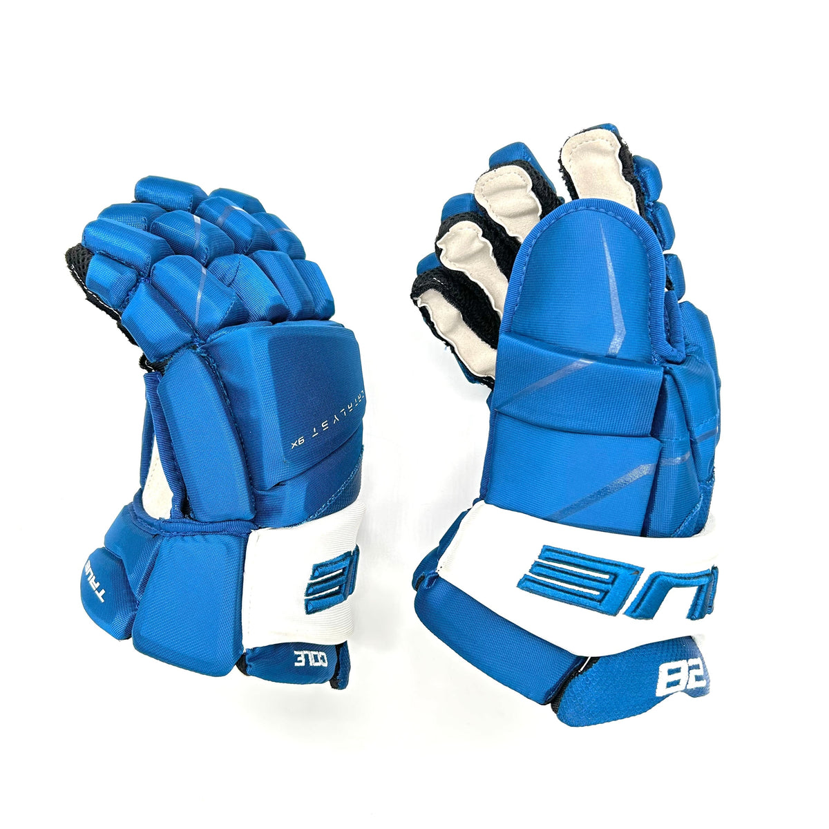  True Catalyst 9X - NHL Pro Stock Glove - Ian Cole (Blue/White)